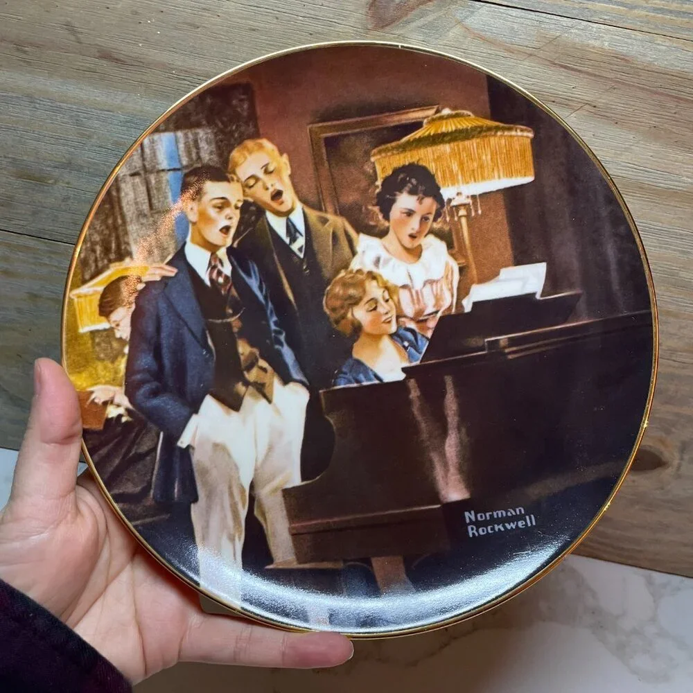Norman Rockwell Close Harmony Collectors Plate in Knowles Fine China